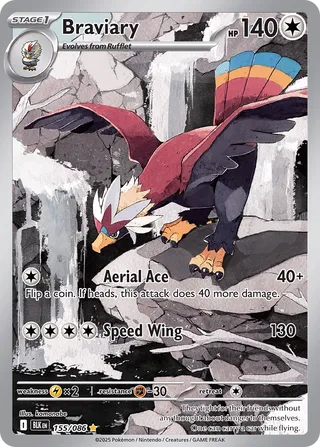Braviary (Black Bolt 155/086)
